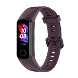 Metal Buckle Silicone Strap, Size: Free Size, For Huawei Honor Band 5i / Band 4