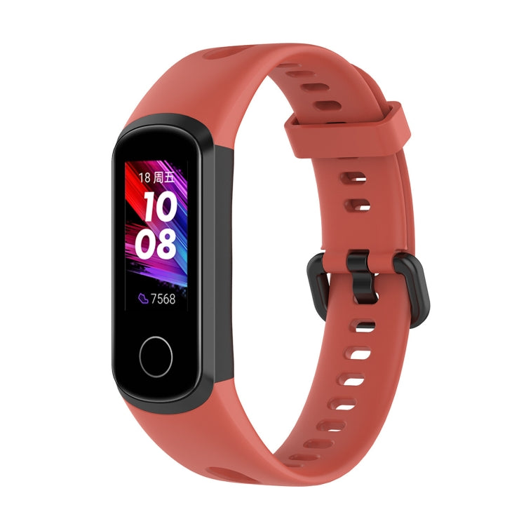 Metal Buckle Silicone Strap, Size: Free Size, For Huawei Honor Band 5i / Band 4