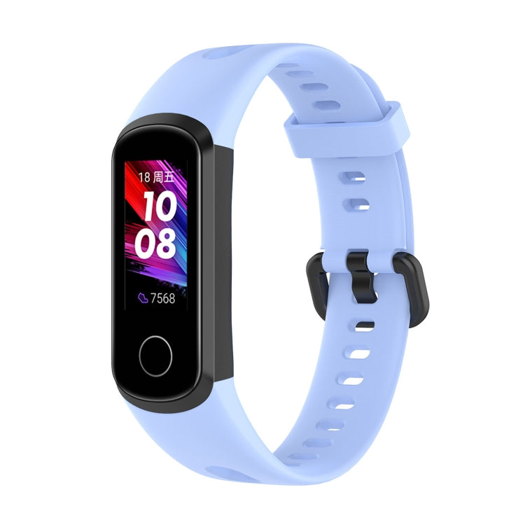 Metal Buckle Silicone Strap, Size: Free Size, For Huawei Honor Band 5i / Band 4