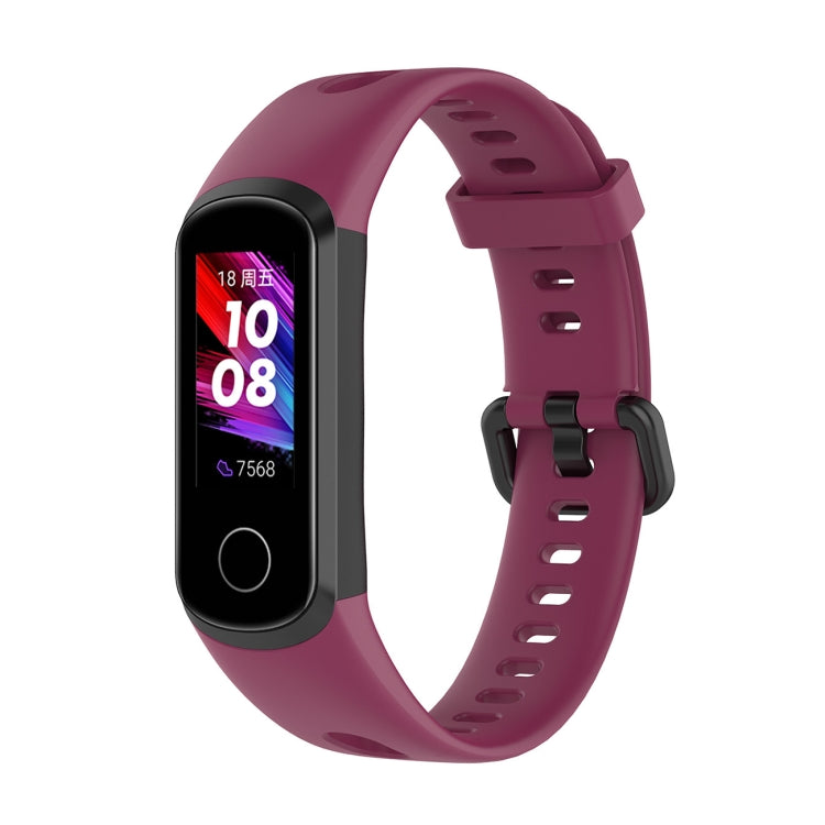 Metal Buckle Silicone Strap, Size: Free Size, For Huawei Honor Band 5i / Band 4