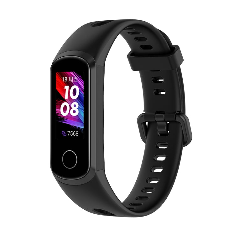 Metal Buckle Silicone Strap, Size: Free Size, For Huawei Honor Band 5i / Band 4