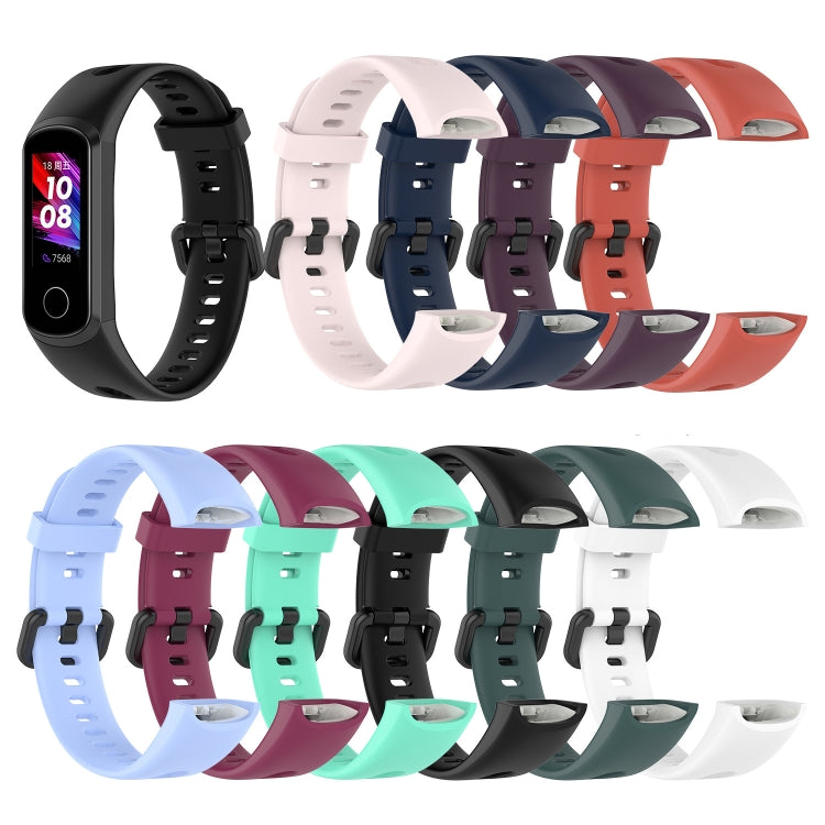Metal Buckle Silicone Strap, Size: Free Size, For Huawei Honor Band 5i / Band 4