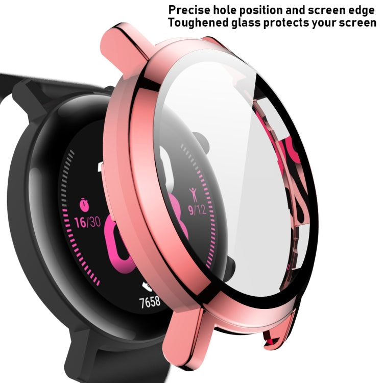2 in 1 Tempered Glass Screen Protector + Fully Plating PC Case, For Huawei Watch GT2 42mm