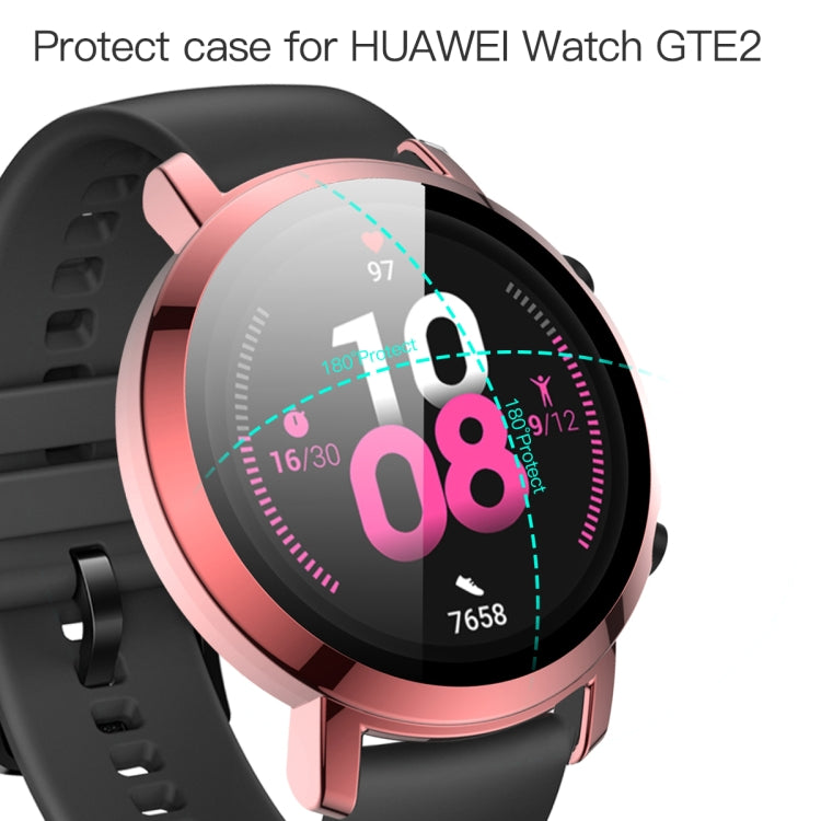 2 in 1 Tempered Glass Screen Protector + Fully Plating PC Case, For Huawei Watch GT2 42mm