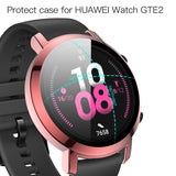 2 in 1 Tempered Glass Screen Protector + Fully Plating PC Case, For Huawei Watch GT2 42mm