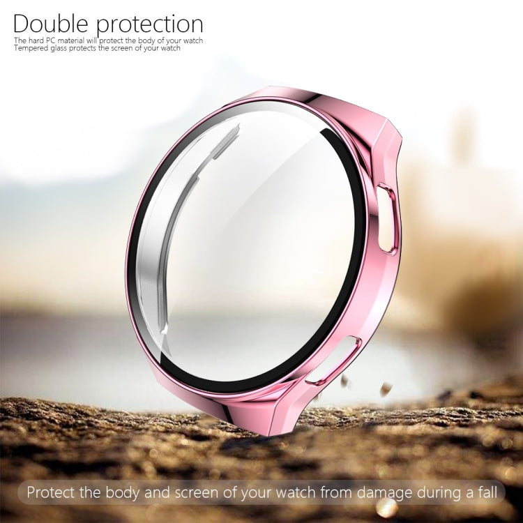 2 in 1 Tempered Glass Screen Protector + Fully Plating PC Case, For Huawei Watch GT2e