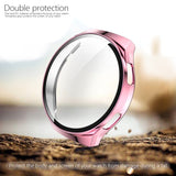 2 in 1 Tempered Glass Screen Protector + Fully Plating PC Case, For Huawei Watch GT2e
