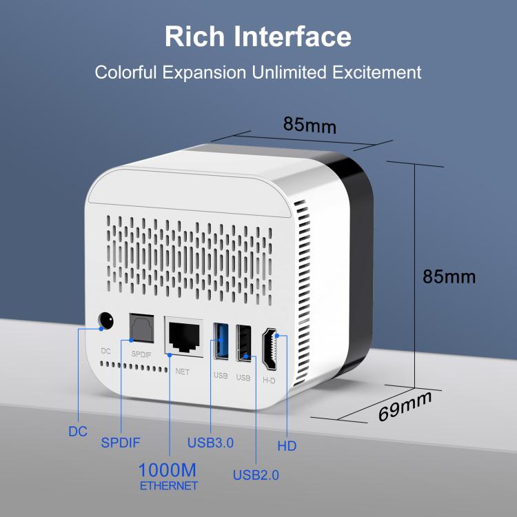 H96Max 8K UHD Android 14 Smart TV Box with Remote Control, Allwinner H728 Octa-Core, 2GB+16GB, 4GB+32GB, 4GB+128GB