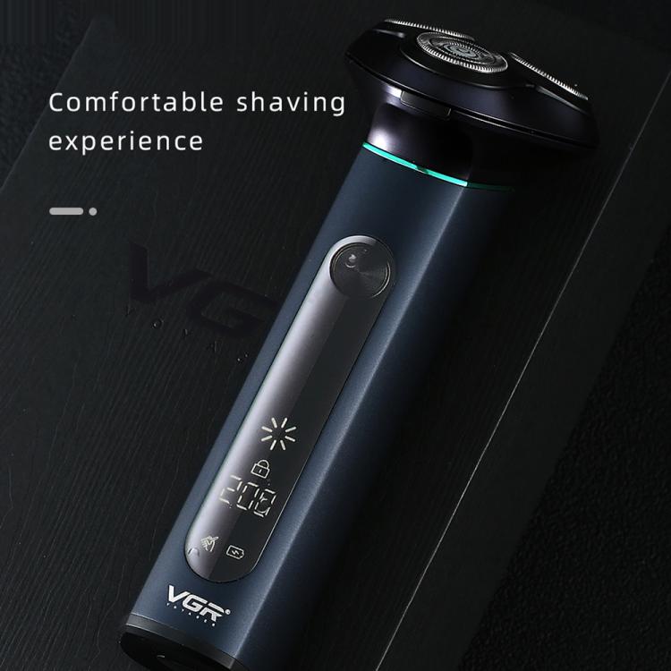VGR V-310 Digital Display Three-blade IPX7 Electric Shaver, V-310