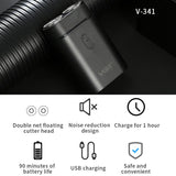 VGR V-341 Rotating 2 Cuttter Head Portable Electric Shaver, V-341