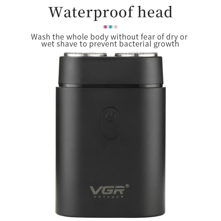 VGR V-341 Rotating 2 Cuttter Head Portable Electric Shaver, V-341