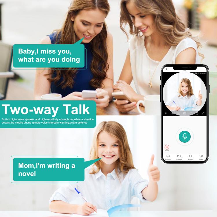 QJ700 1080P HD WiFi Panoramic 360-degree Snake Tube Camera, Support Motion Detection