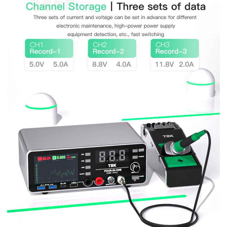 TBK-219 20V / 5A All-purpose Integrated Workstation Power Supply with C210 Soldering Iron, US Plug, AU Plug, EU Plug, UK Plug