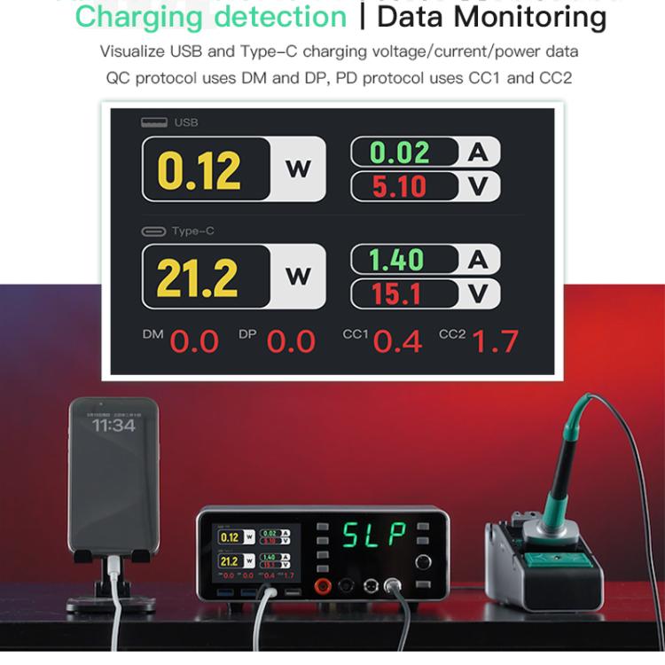 TBK-219 20V / 5A All-purpose Integrated Workstation Power Supply with C210 Soldering Iron, US Plug, AU Plug, EU Plug, UK Plug