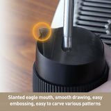 420ml Stainless Steel Latte Art Cup Oblique Mouth Anti-scalding Coffee Milk Foaming Cylinder with Scale