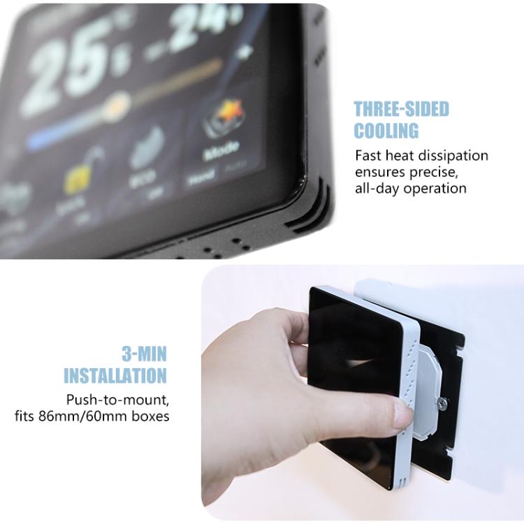 4 inch Screen Smart Thermostat, BHT-2005GA Water Heating, BHT-2005GB Electric Heating, BHT-2005GC Boiler Heating, BHT-2005GALW Water Heating WiFi, BHT-2005GBLW Electric Heating WiFi, BHT-2005GCLW Boiler Heating WiFi