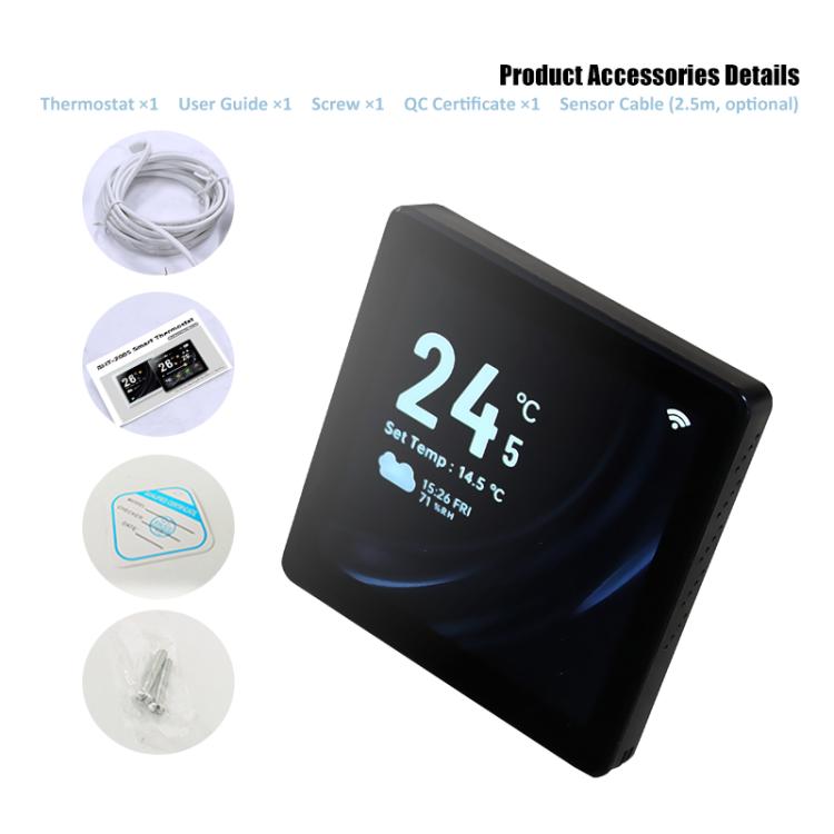 4 inch Screen Smart Thermostat, BHT-2005GA Water Heating, BHT-2005GB Electric Heating, BHT-2005GC Boiler Heating, BHT-2005GALW Water Heating WiFi, BHT-2005GBLW Electric Heating WiFi, BHT-2005GCLW Boiler Heating WiFi