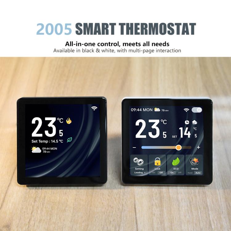 4 inch Screen Smart Thermostat, BHT-2005GA Water Heating, BHT-2005GB Electric Heating, BHT-2005GC Boiler Heating, BHT-2005GALW Water Heating WiFi, BHT-2005GBLW Electric Heating WiFi, BHT-2005GCLW Boiler Heating WiFi