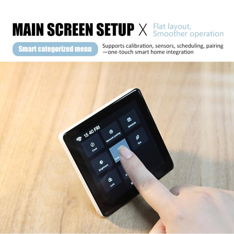 4 inch Screen Smart Thermostat, BHT-2005GA Water Heating, BHT-2005GB Electric Heating, BHT-2005GC Boiler Heating, BHT-2005GALW Water Heating WiFi, BHT-2005GBLW Electric Heating WiFi, BHT-2005GCLW Boiler Heating WiFi