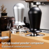 Stainless Steel Coffee Powder Hammer Pressure Powder Tampon, 51mm Black, 53mm Black, 51mm Silver, 53mm Silver, 58mm Silver