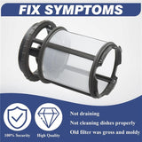 Dishwasher Pump Filter Cup for Whirlpool Kenmore W10872845, Filter Cup