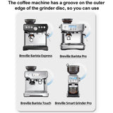 Coffee Grinder Silicone Burr Dosing Sealing Ring For Breville, 54mm Inner