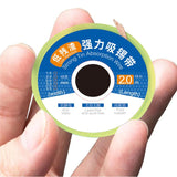 Strong Tin Absorption Wire, 1520(1.5mm x 2m), 2020(2.0mm x 2m), 2520(2.5mm x 2m), 3020(3.0mm x 2m), 3520(3.5mm x 2m)