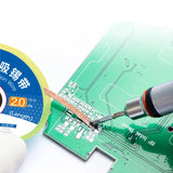 Strong Tin Absorption Wire, 1520(1.5mm x 2m), 2020(2.0mm x 2m), 2520(2.5mm x 2m), 3020(3.0mm x 2m), 3520(3.5mm x 2m)