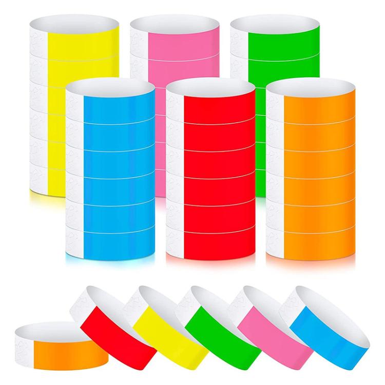 600pcs Disposable Waterproof Colored Bracelet