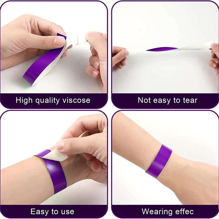 600pcs Disposable Waterproof Colored Bracelet