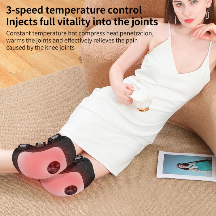 WG-JB-704 Home Rechargeable Heating Knee Massager Joint Knee Pad Massager, Single, Dual
