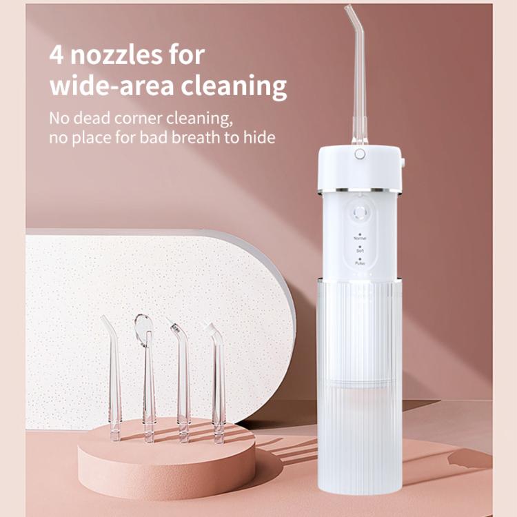WF-B309 Retractable Electric Water Flosser Portable Oral Irrigator, 190ml Water Tank, WF-B309