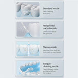 WF-B309 Retractable Electric Water Flosser Portable Oral Irrigator, 190ml Water Tank, WF-B309