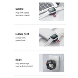 ROCK W26 Portable Magnetic Wireless Charger for Apple Watch Type-C interface, W26 Type-C Interface