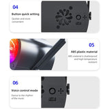 3-in-1 RGB Laser Light LED Stage Voice Control Magic Ball Lamp, No Remote Control, With Remote Control