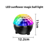 Sunflower Magic Ball Light LED RGB Rotating Stage Lamp, Voice Control, Remote Control