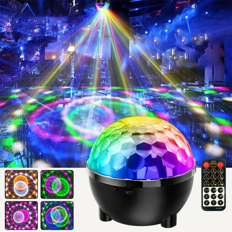 Sunflower Magic Ball Light LED RGB Rotating Stage Lamp, Voice Control, Remote Control