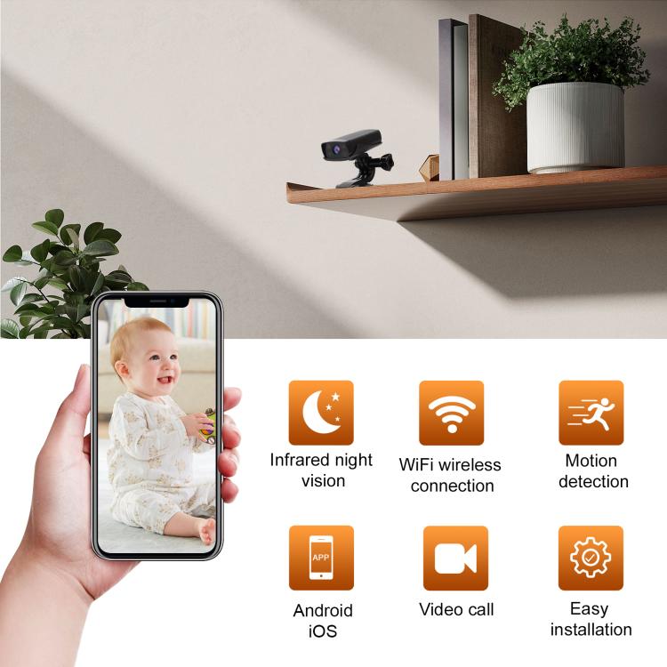 TN-6 Multifunctional HD WIFI Mini Camera Video Recorder, TN-6