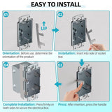 10pcs/Pack Switch Box Bracket Electrical Box F Clamp Loose Power Socket Repairer