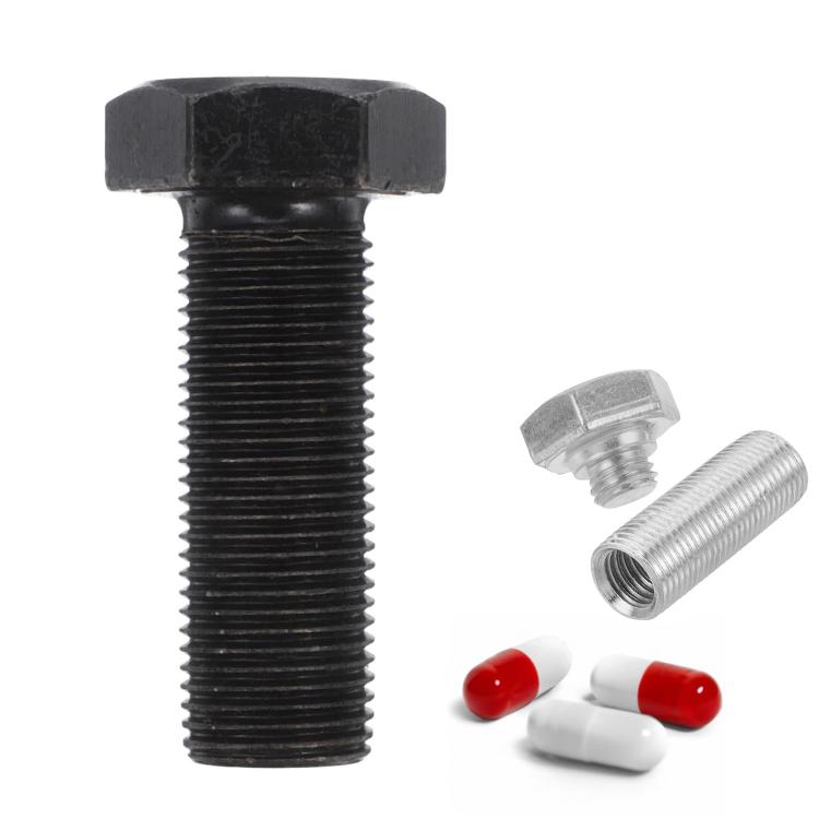Portable Hexagonal Screw Medicine Storage Tank Pill Storage Box, Hexagonal Screw Pill Storage Tank