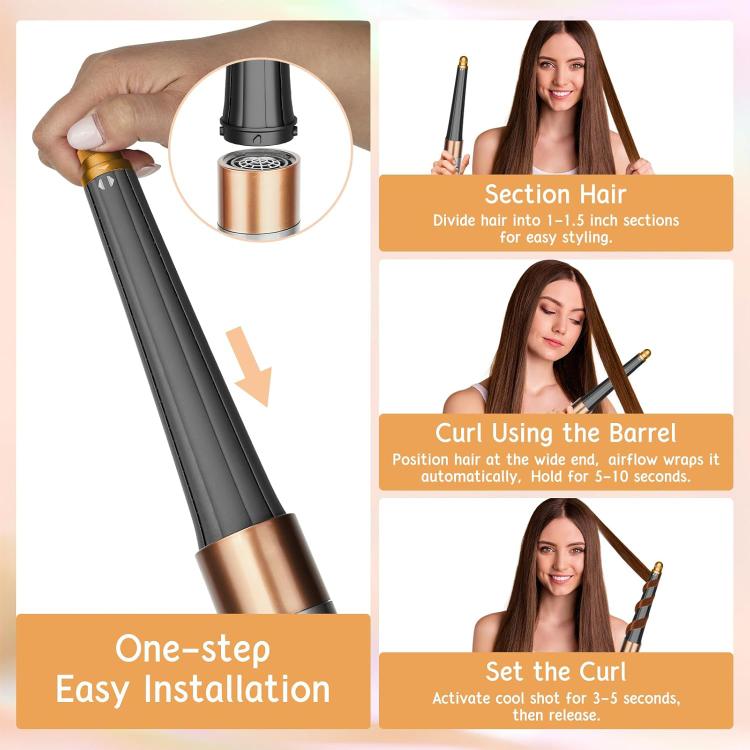 Long Conical Curling Iron Accessories For Dyson Airwrap HS01/ HS05 / HS08