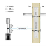 Office Home Fingerprint Password Smart Lock Cylinder, 30+30mm, 35+35mm, 40+40mm, 75+40mm