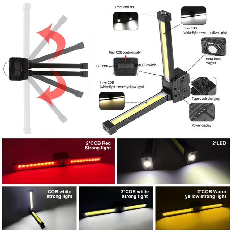 A55 LED Multifunctional Folding Working Light, A55