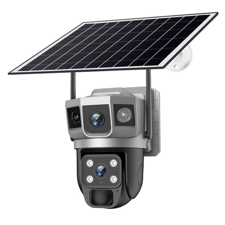 VTS02 4MP Multi-lens Panoramic Solar Surveillance PTZ Dome Camera, Southeast Asia WiFi, Southeast Asia 4G, Southeast Asia 4G-AOV, European 4G Southeast Asia WiFi
