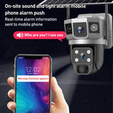 VTS02 4MP Multi-lens Panoramic Solar Surveillance PTZ Dome Camera, Southeast Asia WiFi, Southeast Asia 4G, Southeast Asia 4G-AOV, European 4G