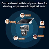 VTS02 4MP Multi-lens Panoramic Solar Surveillance PTZ Dome Camera, Southeast Asia WiFi, Southeast Asia 4G, Southeast Asia 4G-AOV, European 4G