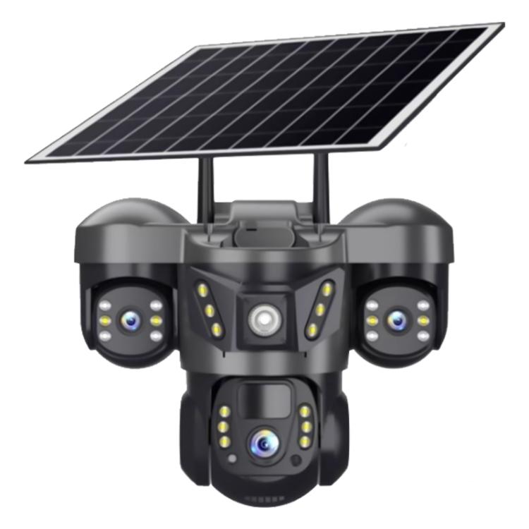 VTS29 6MP Multi-lens Panoramic Solar Surveillance PTZ Dome Camera, Southeast Asia WiFi, Southeast Asia 4G, European 4G European 4G