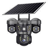 VTS29 6MP Multi-lens Panoramic Solar Surveillance PTZ Dome Camera, Southeast Asia WiFi, Southeast Asia 4G, European 4G European 4G