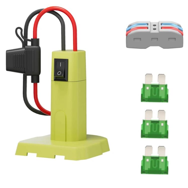 Power Wheel Battery DIY Adapter for RYOBI 18V Battery 12 AWG Wire Converter Kit, with Switch and Fuse