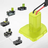 For RYOBI 18V Lithium Battery Adapter Converter with UPS Harness Connector